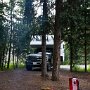 <p align=left>Au sud de Whitehorse, un parc d’état, donc 12$ CAN. On aurait voulu rester trois jours, mais il faut laver l’intérieur et l’extérieur du véhicule récréatif avant de le rendre. On préfèrera se rapprocher de Whitehorse pour les prochains jours. Et on annonce de la pluie...